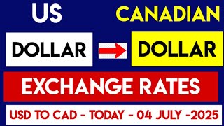 1 Usd To Cad Us Dollar To Canadian Dollar Today