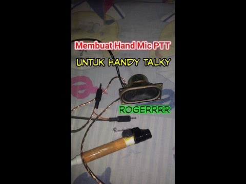 Cara Membuat Handmic PTT Untuk HT Bahan: - 2 Motor listrik (9v), saklar listrik, baterai (9v) dan konektor - sedotan, botol plastik, lem panas, tusuk sate alat: pisau, ...