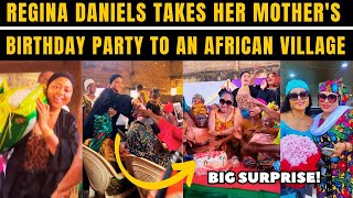 Regina Daniels Hosts Her Mothers Birthday Party In An African Village - See Video