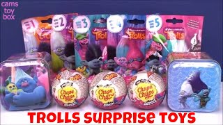 Dreamworks Trolls Surprise Toys Blind Bags Opening Chupa Chups Tins Series 1 2 3 4 5