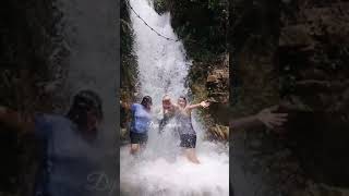 Open Bathing In Water Fall