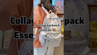 College Backpack Essentials