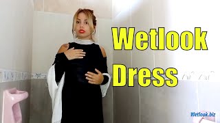 Wetlook Black Dress | Wetlook Shower Girl | Wetlook Girl Dress