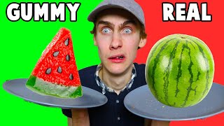 Gummy Food vs Real Food Challenge