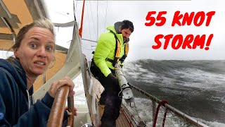55 KNOT STORM + HUGE WAVES 😬💨⛵ Storm that Broke our Pole - SV Delos Ep. 314