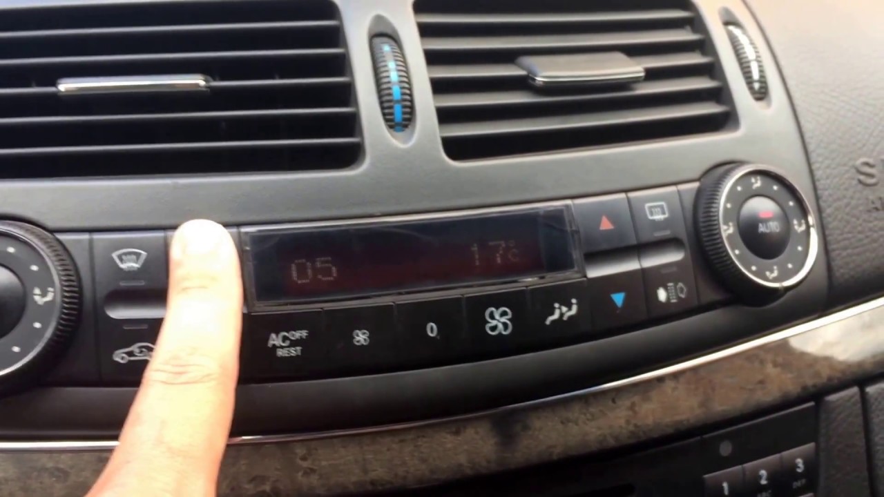 Как снять сам климат контроль на w140