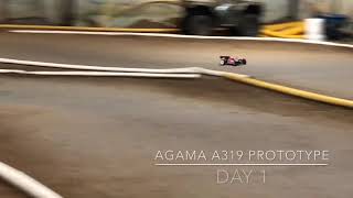 Ryan Lutz driving his new Agama A319 Proto 1/8 Buggy at Indy R/C World in Dallas, Texas