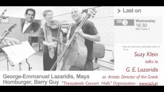 BBC Radio 3 - Lazaridis performs live & talks to Suzy Klein