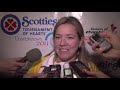 2011 Scotties Tournament of Hearts Draw 14 Media Scrum