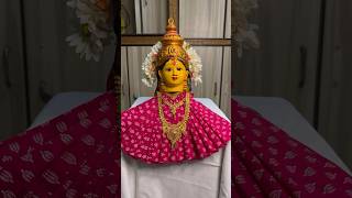 Varalakshmi Vratham Pooja Decoration Ideas Kalasam Decoration With Blouse Piece