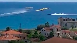 Un Hors-Bord Coupe La Route Dun Canadair, Un Drame Évité De Justesse