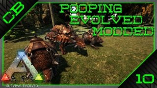 Ark Pooping Evolved Modded - Harvest Dinos - Ep10