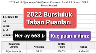 2022 Bursluluk Taban Puanları Siz Kaç Puan Aldınız?