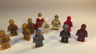 Lego Star Wars Minifigures Collection C3Po And Protocol Droids