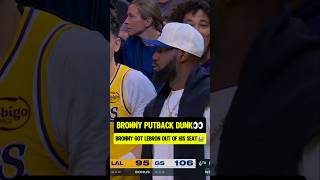 Nasty Bronny James Putback Dunk