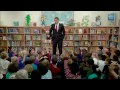 Новый год 2012 Президент США читает школьникам сказку