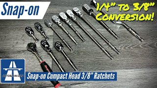 Snap-on 1/4” to 3/8” Conversion With Compact Head Ratchets