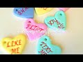 DIY Candy Heart Jewelry from polymer clay and stamps