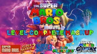 The super mario bros movie. level complete mashup (movie + original games)