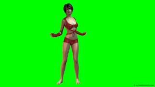 Hot Sexy Girl Dances - Green Screen 8 - Free Use