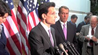 Republican Whip Eric Cantor (R-VA) Speaks After Weekly House Republican Conference Meeting