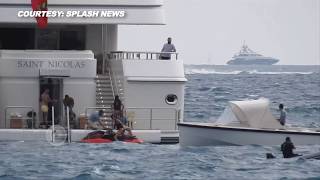 Kourtney Kardashian & Kendall Jenner Jet-Skiing In Bikini Full Yacht Video In Cannes