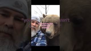 Men Makes Friend With A Bear