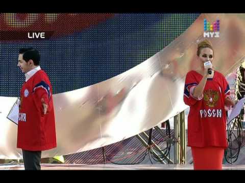 Нарезка ведущих концерта «Россия молодая!» 2012