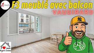 Pépite 3 Pièces Paris 15 2 Chambres Côté Cour, Balcon Cosy, Cave, Meublé Juste Ce Quil Faut