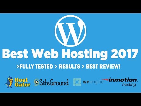 VIDEO : best web hosting for wordpress 2017 - are you looking for the best web hosting for your wordpressare you looking for the best web hosting for your wordpresswebsitehosting? in this video, i test each of these webare you looking for ...