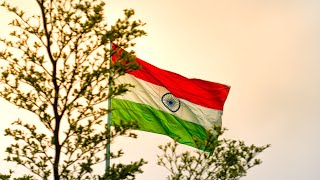 Indian Flag Waving Indian Flag 4K Drone Footage I Love India