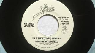 Watch Ronnie Mcdowell In A New York Minute video