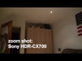 Canon XA10 vs Sony HDR-CX700 indoor lowlight test