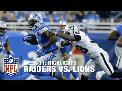 Raiders Vs Lions Week 11 Highlights Nfl Raiders Vs Lions Week 11 Highlights Nfl