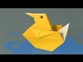Origami Duck (page 1). YouTube Bird Video Tutorials