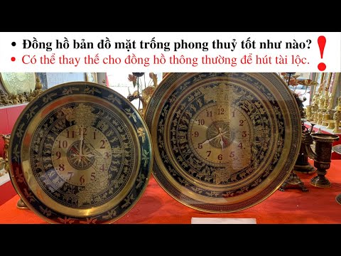 đồng hồ mặt trống đồng có bản đồ Việt Nam