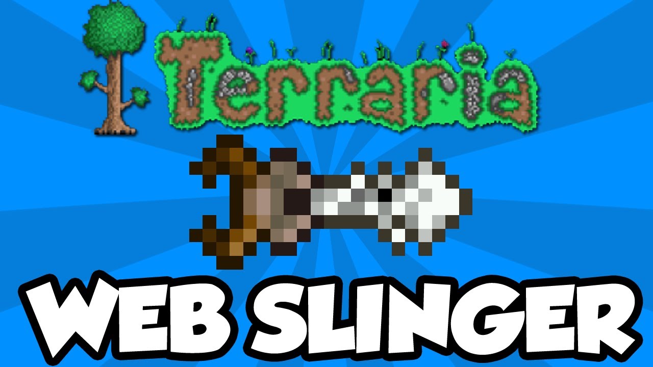 Terraria 1.2  Slinger Grappling Hook (New Terraria 1.2 Items) YouTube