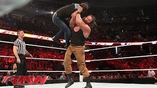 Dean Ambrose Vs. Braun Strowman Raw, Aug. 31, 2015