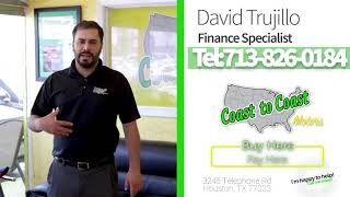 Coast to Coast Motors in house financing!