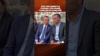 Özelden Demirtaş Yorumu Dün Girmiş Yarın Çıkacakmış Gibi