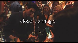 Performing close-up magic at an amazing event!