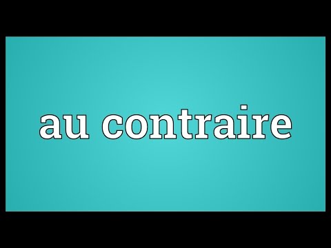 Header of au contraire