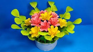 Paper Handcraft: How to Make Best Flower Bouquet for Table Decoration!!DIY|Jarine's Crafty Creation