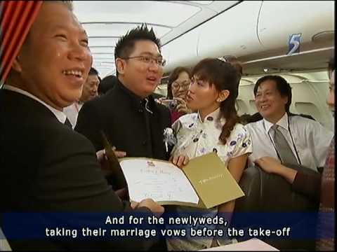 First couple to solemnisation on board a commercial jet in Singapore News 5