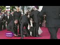 Man Dives Under America Ferrera's Dress