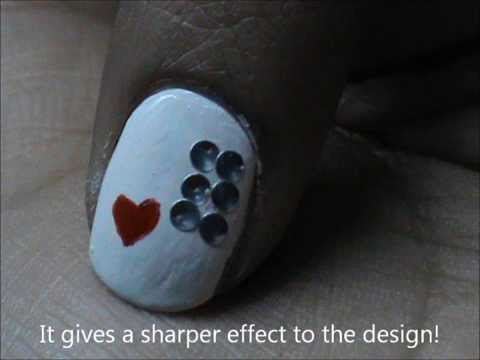 Pure Love- easy nail designs for short nails- Valentines day nail design and Pure Love- easy nail designs for short nails- Valentines day nail design and
