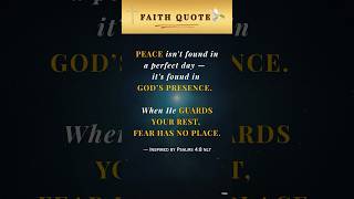 God Gives Peaceful Rest Psalms 48 Bible Verse Quote.
