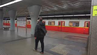 Poland, Warsaw, Metro Night Ride From Dworzec Gdański To Marymont