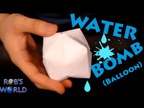 How to Make a Paper Balloon (Water Bomb) - Origami