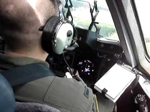 C-17 cockpit landing McChord AFB